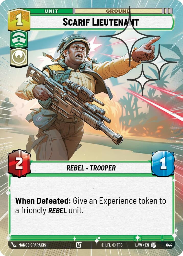 Image for Scarif Lieutenant (Hyperspace Foil) (644) (LAW) - Star Wars: Unlimited