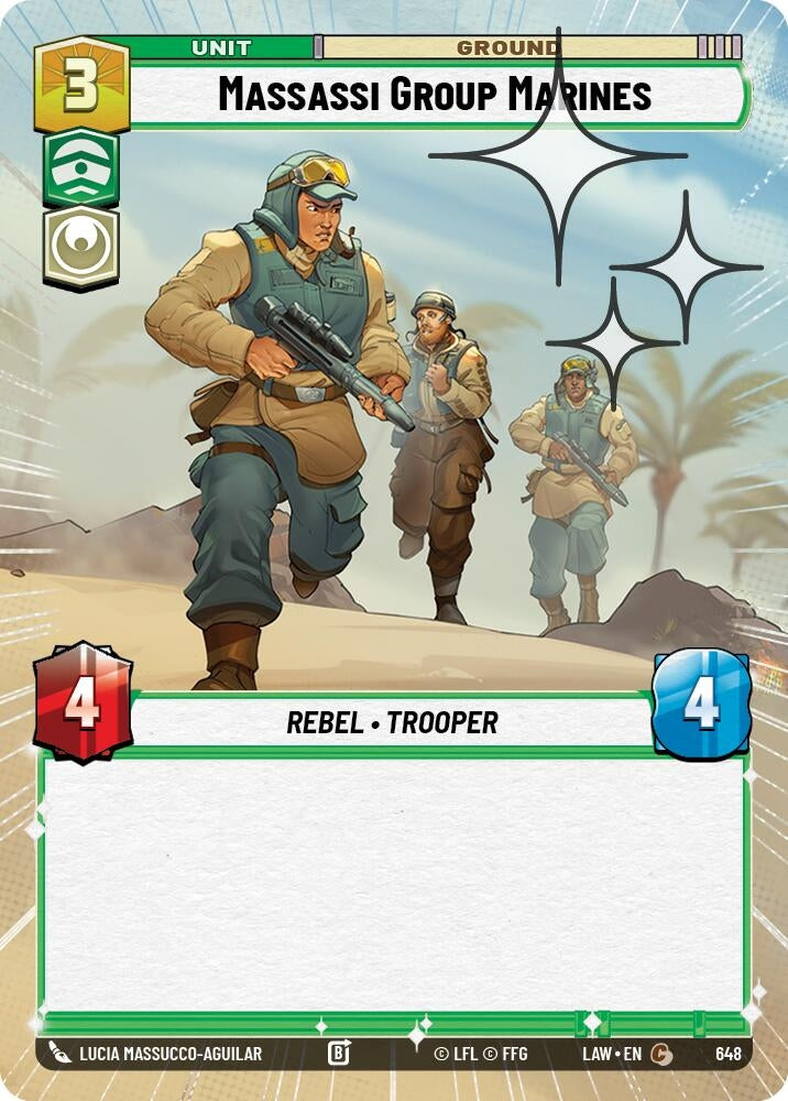 Image for Massassi Group Marines (Hyperspace Foil) (648) (LAW) - Star Wars: Unlimited