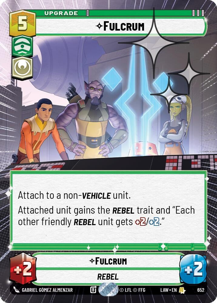 Image for Fulcrum (Hyperspace Foil) (652) (LAW) - Star Wars: Unlimited