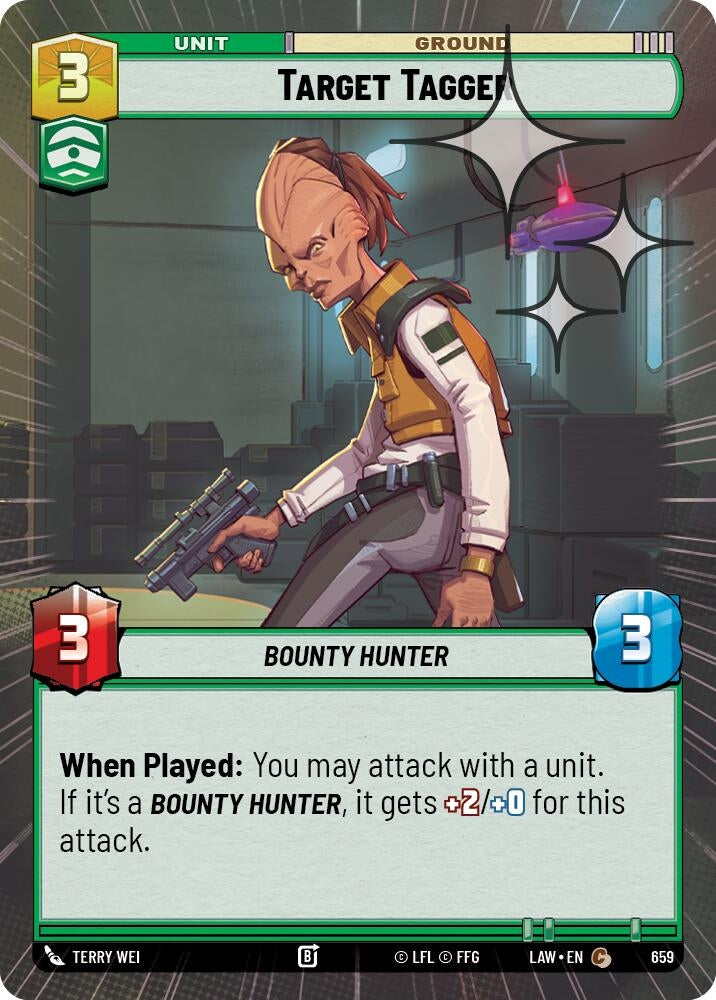 Image for Target Tagger (Hyperspace Foil) (659) (LAW) - Star Wars: Unlimited