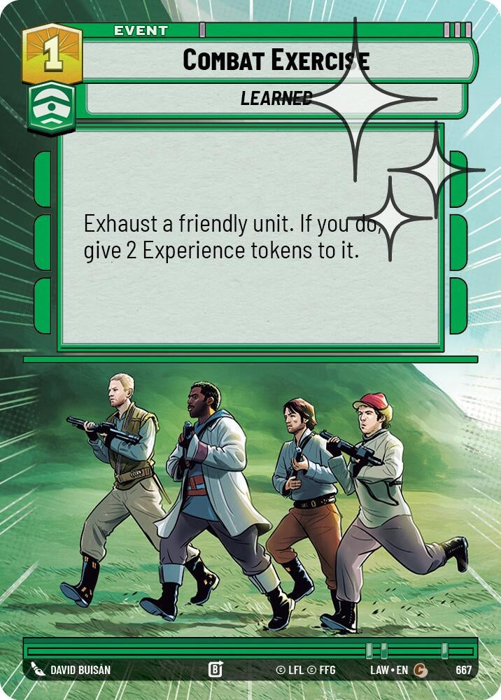 Image for Combat Exercise (Hyperspace Foil) (667) (LAW) - Star Wars: Unlimited