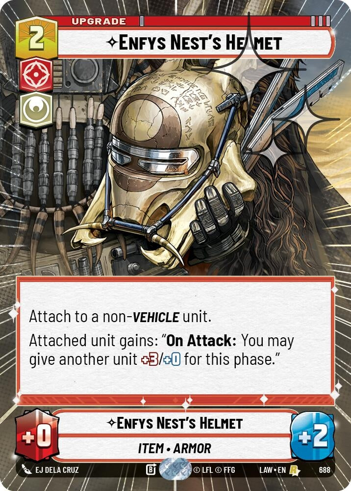 Image for Enfys Nest's Helmet (Hyperspace Foil) (688) (LAW) - Star Wars: Unlimited