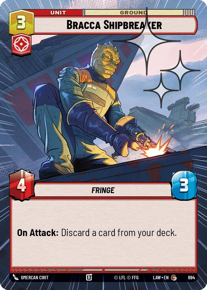 Image for Bracca Shipbreaker (Hyperspace Foil) (694) (LAW) - Star Wars: Unlimited