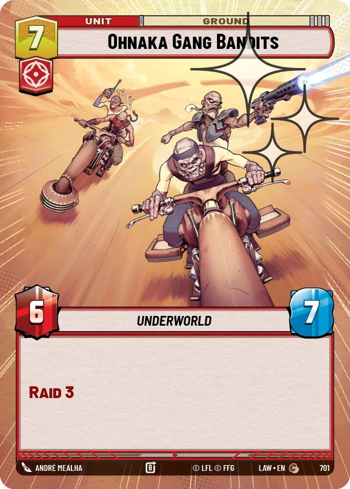 Image for Ohnaka Gang Bandits (Hyperspace Foil) (701) (LAW) - Star Wars: Unlimited