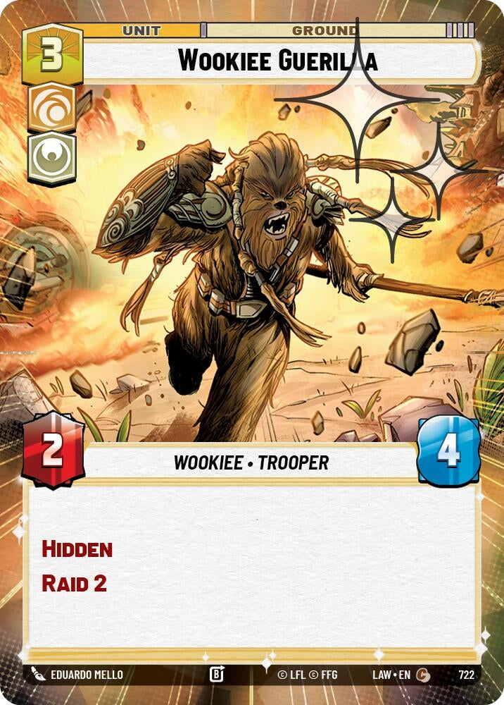 Image for Wookiee Guerilla (Hyperspace Foil) (722) (LAW) - Star Wars: Unlimited