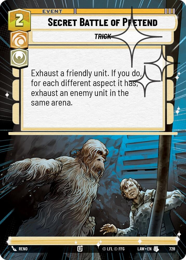 Image for Secret Battle of Pretend (Hyperspace Foil) (728) (LAW) - Star Wars: Unlimited