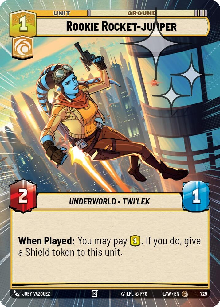Image for Rookie Rocket-jumper (Hyperspace Foil) (729) (LAW) - Star Wars: Unlimited