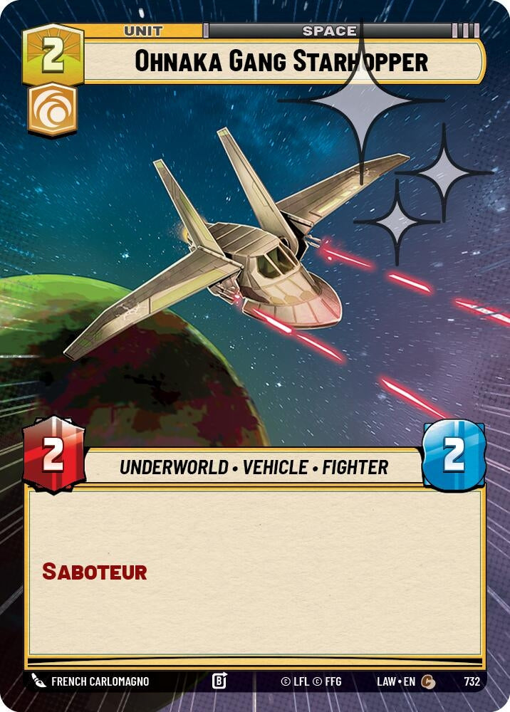 Image for Ohnaka Gang Starhopper (Hyperspace Foil) (732) (LAW) - Star Wars: Unlimited