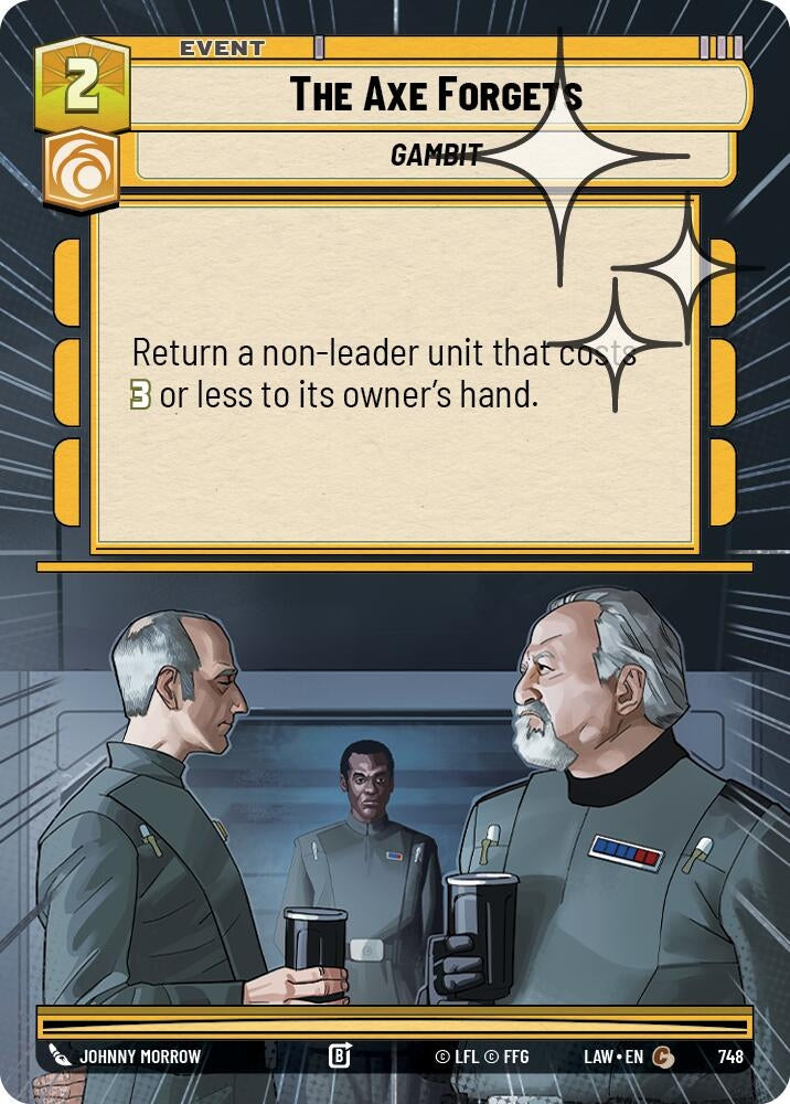 Image for The Axe Forgets (Hyperspace Foil) (748) (LAW) - Star Wars: Unlimited