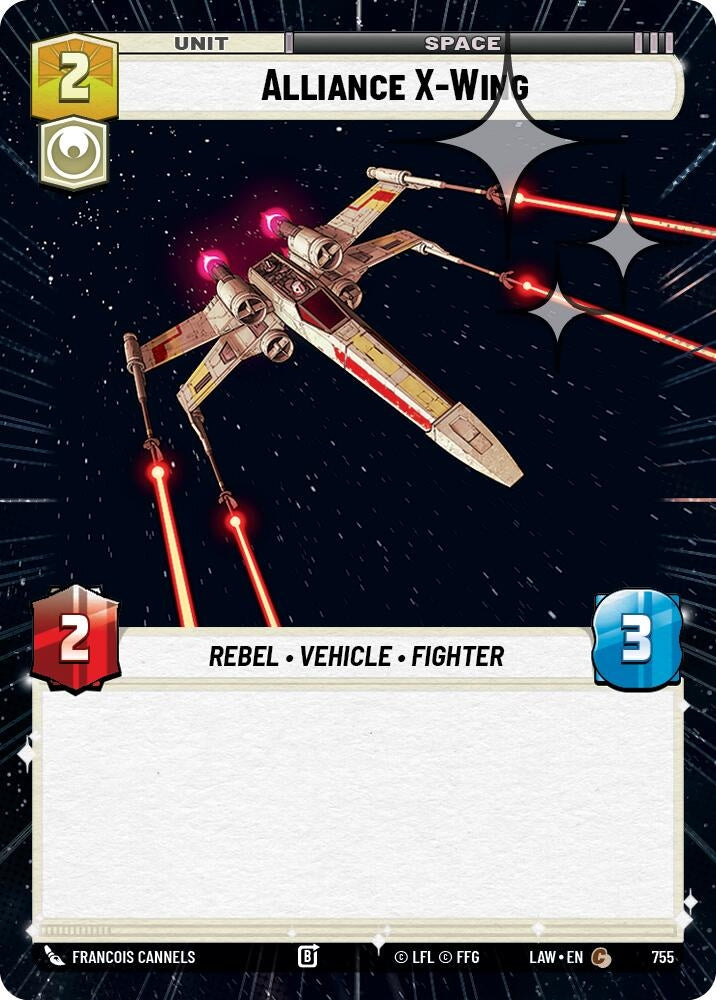 Image for Alliance X-Wing (Hyperspace Foil) (755) (LAW) - Star Wars: Unlimited
