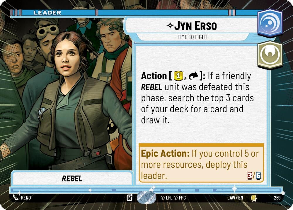 Image for Jyn Erso - Time to Fight (Hyperspace) (269) (LAW) - Star Wars: Unlimited
