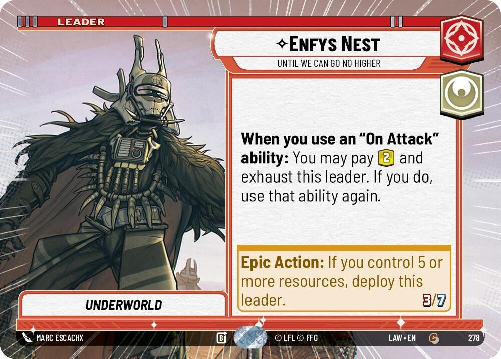 Image for Enfys Nest - Until We Can Go No Higher (Hyperspace) (278) (LAW) - Star Wars: Unlimited