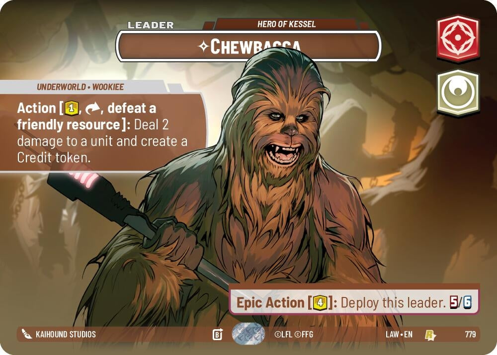 Image for Chewbacca - Hero of Kessel (Showcase) (779) (LAW) - Star Wars: Unlimited