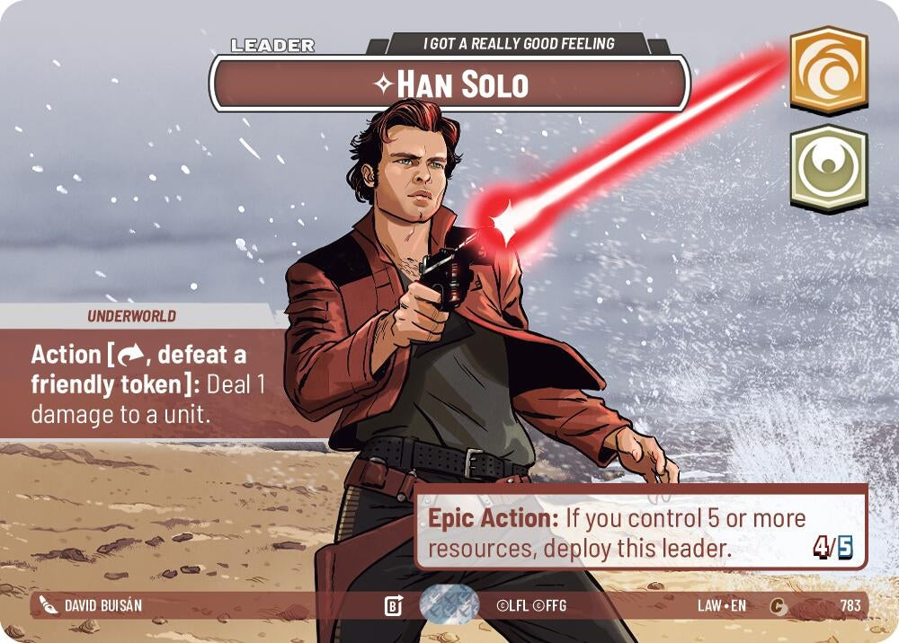 Image for Han Solo - I Got a Really Good Feeling (Showcase) (783) (LAW) - Star Wars: Unlimited