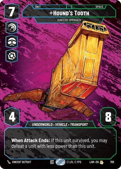 Image for Hound's Tooth - Hunters' Approach (Prestige) (788) (LAW) - Star Wars: Unlimited