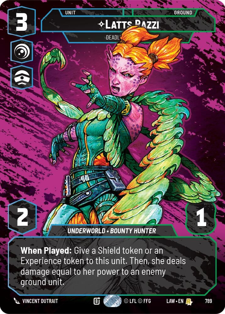 Image for Latts Razzi - Deadly Whipmaster (Prestige) (789) (LAW) - Star Wars: Unlimited
