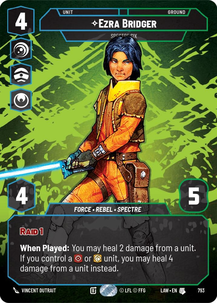 Image for Ezra Bridger - Spectre Six (Prestige) (793) (LAW) - Star Wars: Unlimited