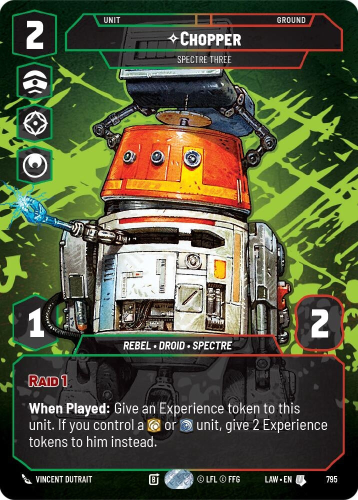 Image for Chopper - Spectre Three (Prestige) (795) (LAW) - Star Wars: Unlimited