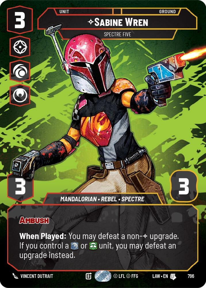 Image for Sabine Wren - Spectre Five (Prestige) (796) (LAW) - Star Wars: Unlimited