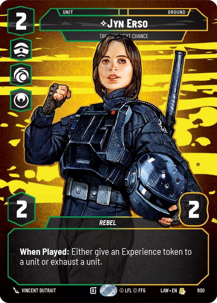 Image for Jyn Erso - Take the Next Chance (Prestige) (800) (LAW) - Star Wars: Unlimited