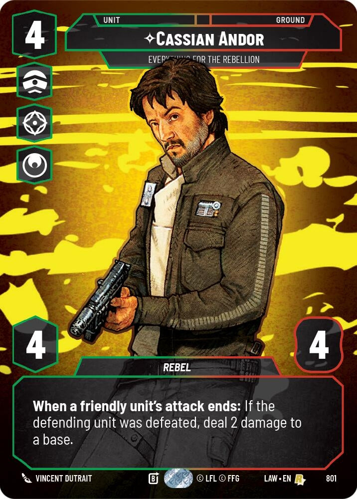 Image for Cassian Andor - Everything for the Rebellion (Prestige) (801) (LAW) - Star Wars: Unlimited