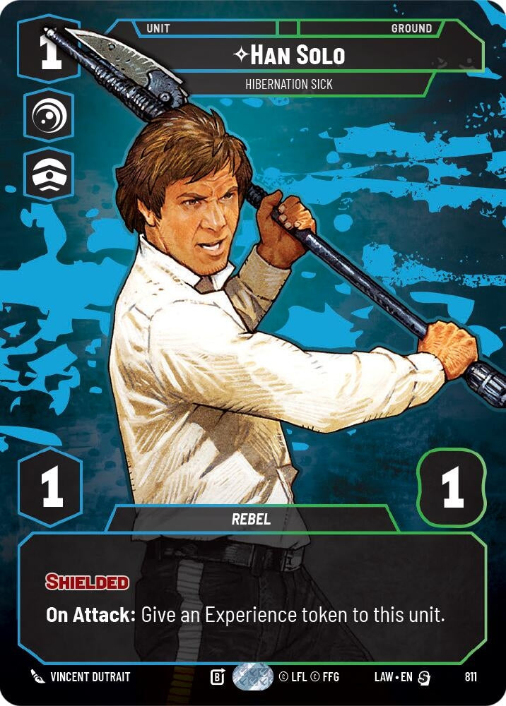 Image for Han Solo - Hibernation Sick (Prestige) (811) (LAW) - Star Wars: Unlimited