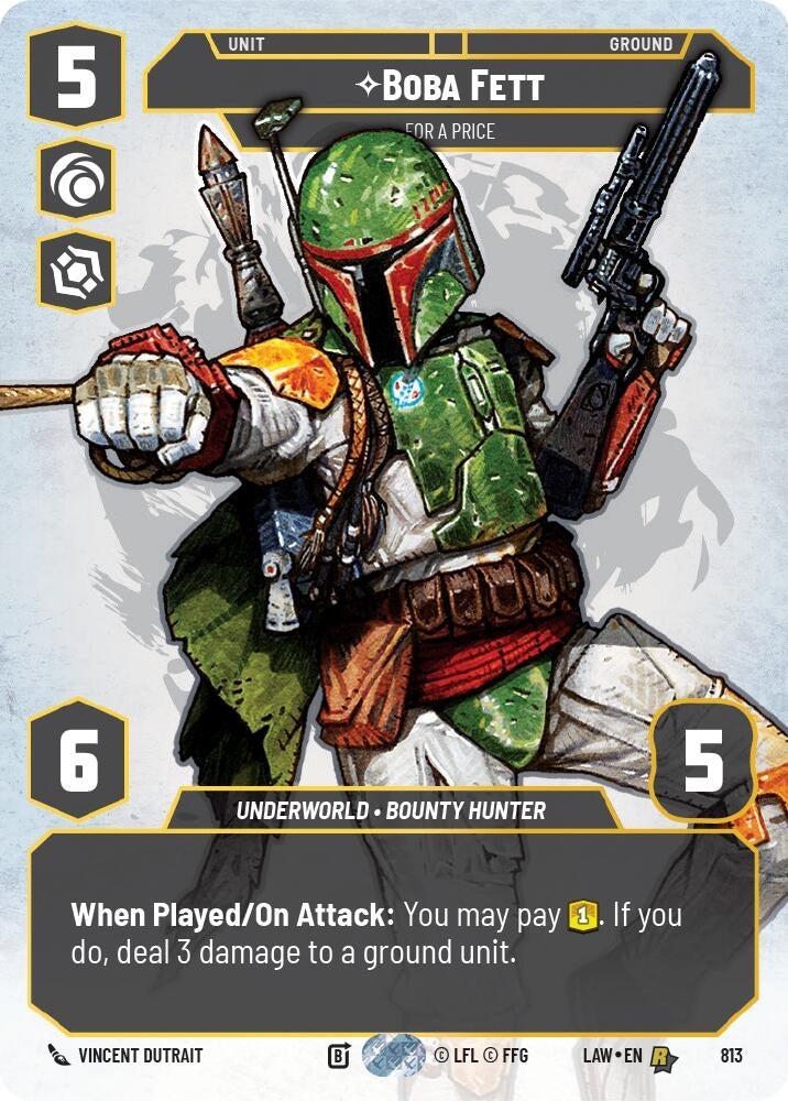 Image for Boba Fett - For a Price (Prestige) (813) (LAW) - Star Wars: Unlimited