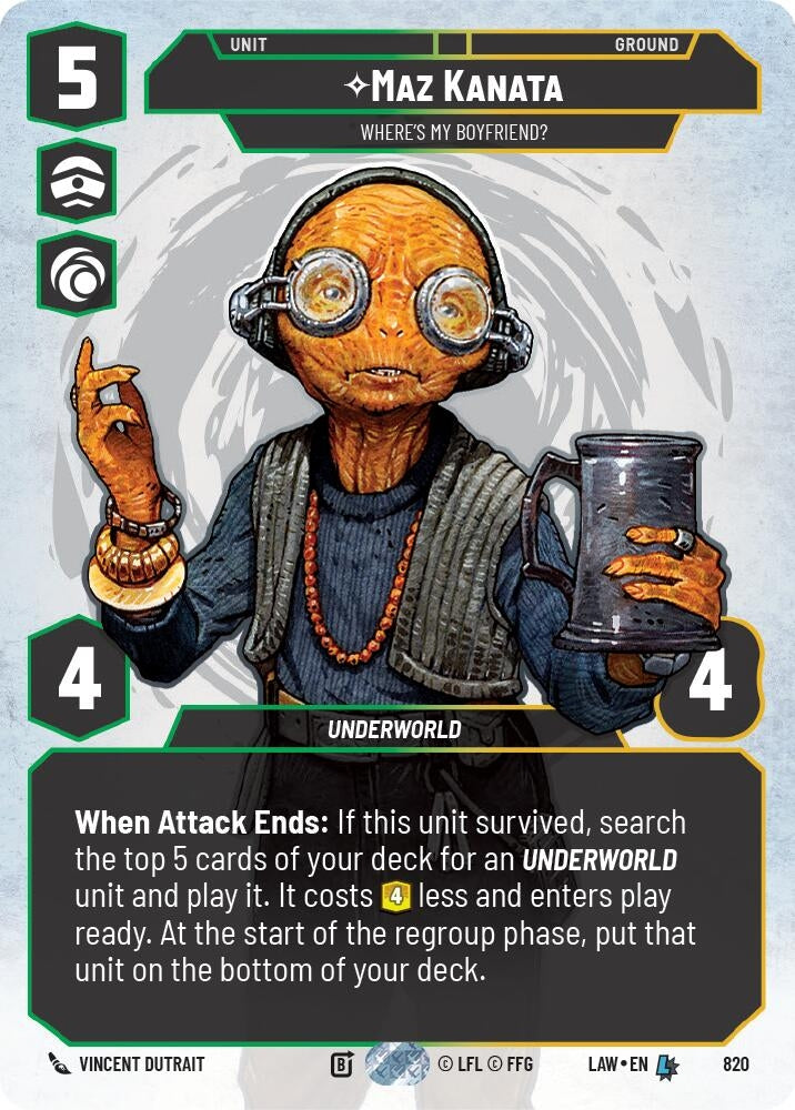Image for Maz Kanata - Where's My Boyfriend? (Prestige) (820) (LAW) - Star Wars: Unlimited