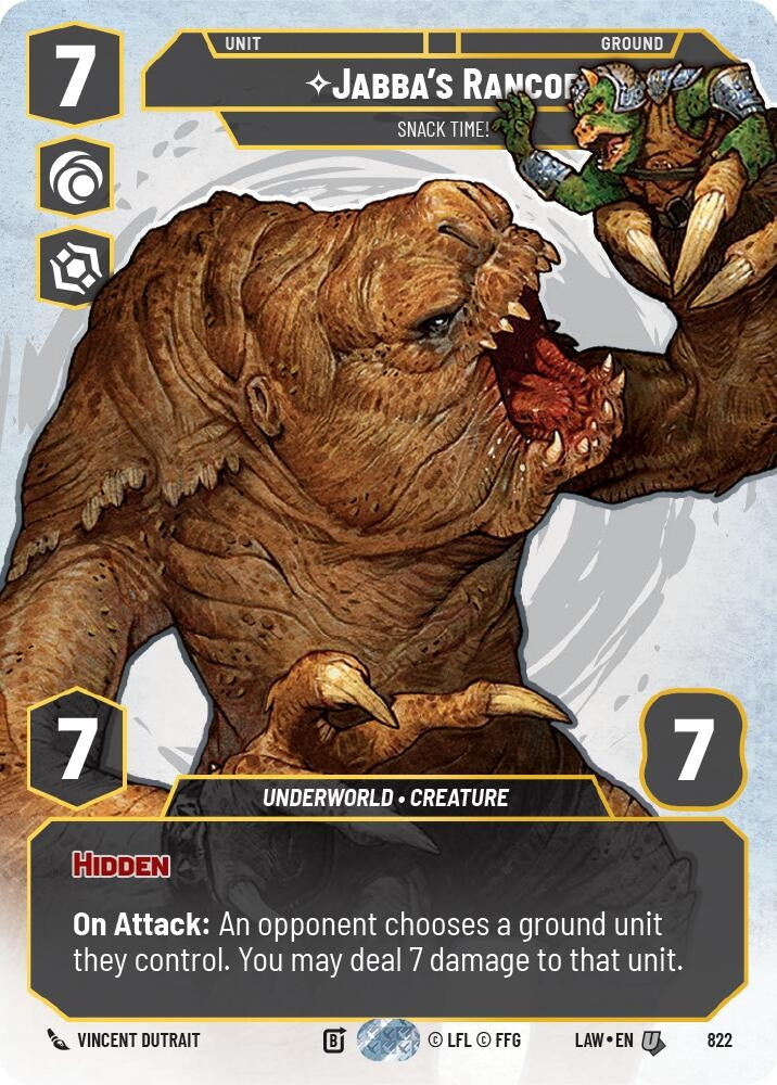 Image for Jabba's Rancor - Snack Time! (Prestige) (822) (LAW) - Star Wars: Unlimited