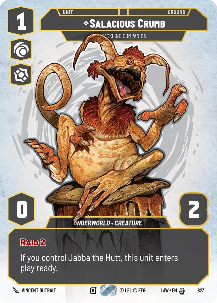 Image for Salacious Crumb - Cackling Companion (Prestige) (823) (LAW) - Star Wars: Unlimited