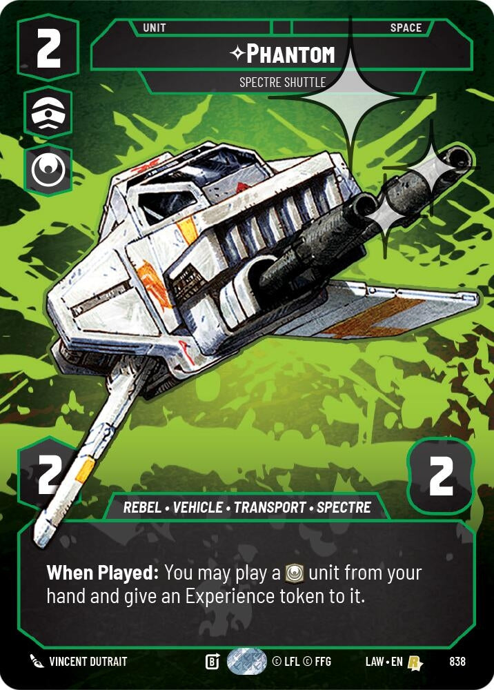 Image for Phantom - Spectre Shuttle (Prestige Foil) (838) (LAW) - Star Wars: Unlimited