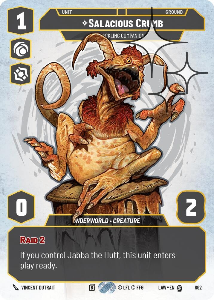Image for Salacious Crumb - Cackling Companion (Prestige Foil) (862) (LAW) - Star Wars: Unlimited