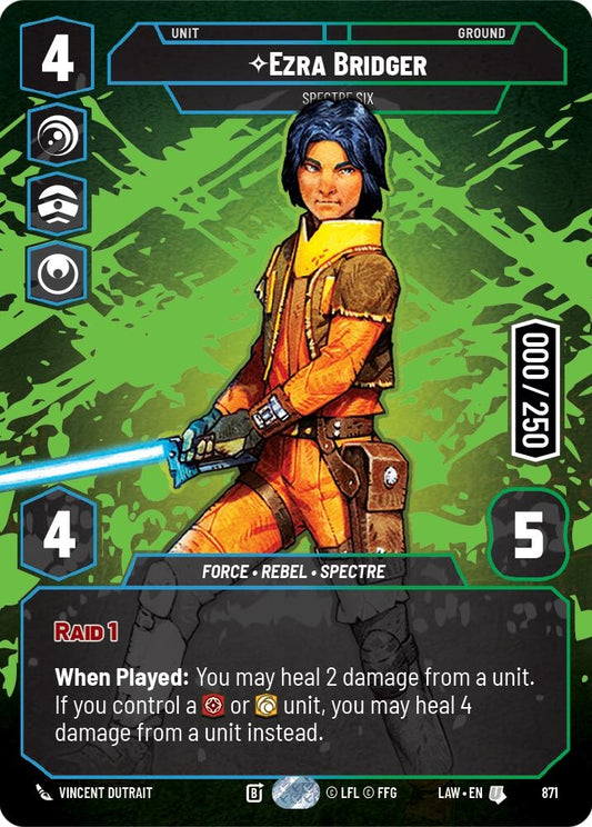 Image for Ezra Bridger - Spectre Six (Serialized) (871) (LAW) - Star Wars: Unlimited