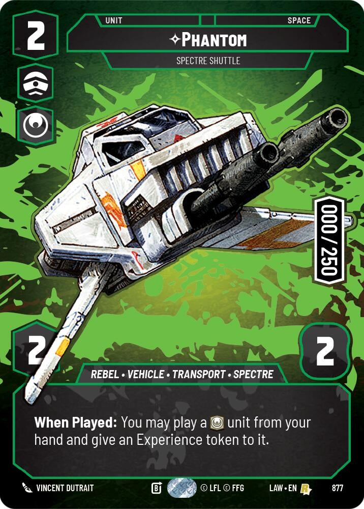 Image for Phantom - Spectre Shuttle (Serialized) (877) (LAW) - Star Wars: Unlimited
