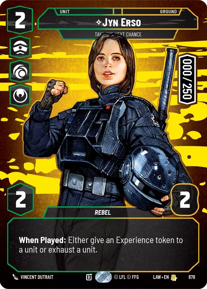 Image for Jyn Erso - Take the Next Chance (Serialized) (878) (LAW) - Star Wars: Unlimited