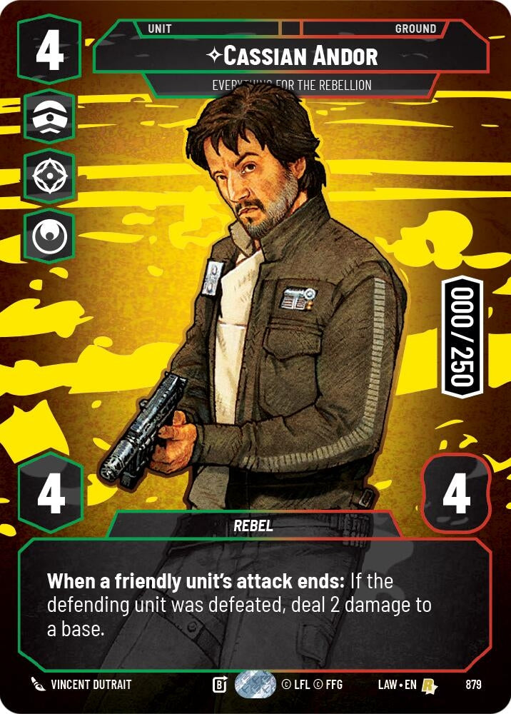 Image for Cassian Andor - Everything for the Rebellion (Serialized) (879) (LAW) - Star Wars: Unlimited