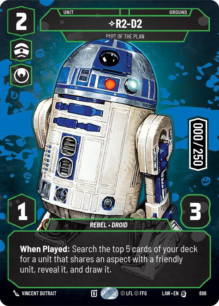Image for R2-D2 - Part of the Plan (Serialized) (886) (LAW) - Star Wars: Unlimited
