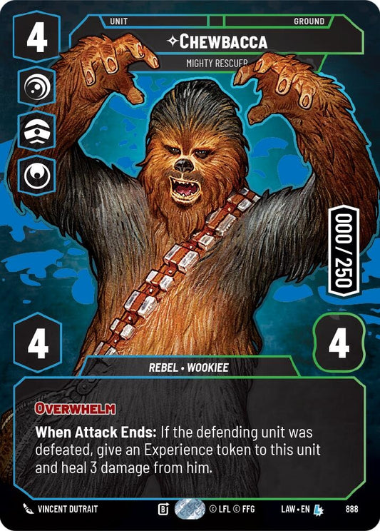 Image for Chewbacca - Mighty Rescuer (Serialized) (888) (LAW) - Star Wars: Unlimited
