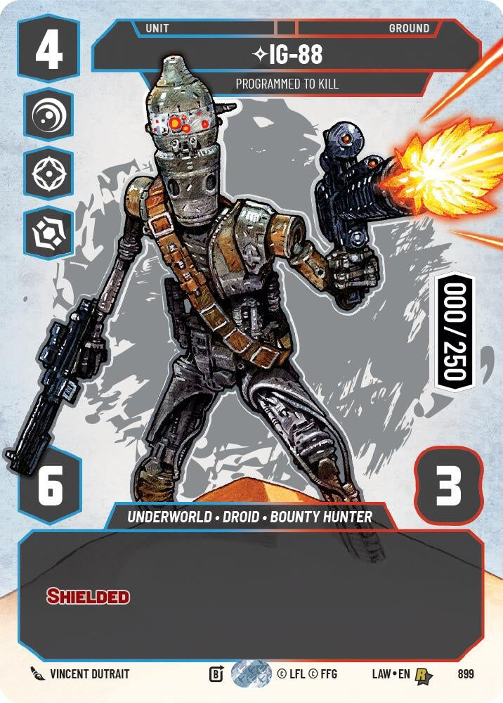 Image for IG-88 - Programmed to Kill (Serialized) (899) (LAW) - Star Wars: Unlimited