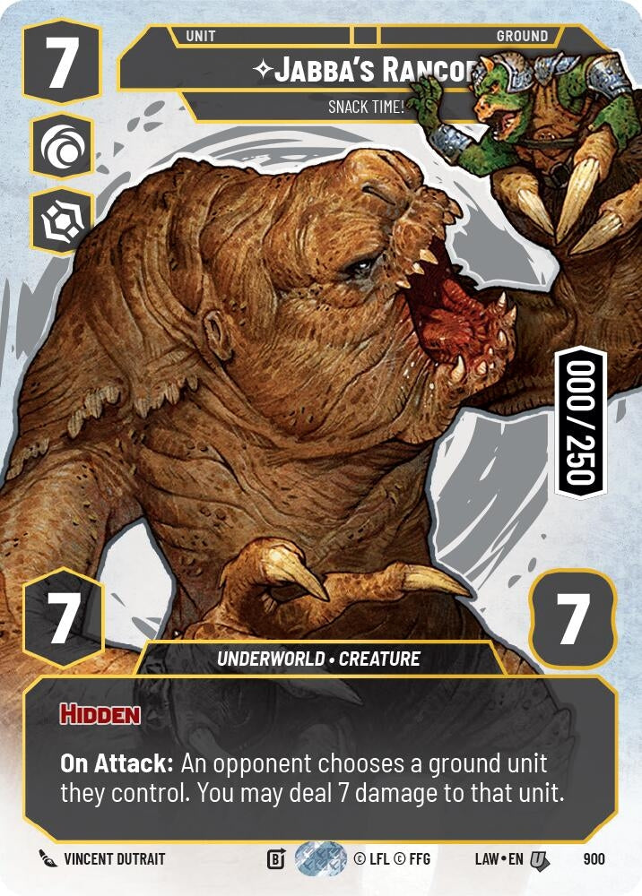 Image for Jabba's Rancor - Snack Time! (Serialized) (900) (LAW) - Star Wars: Unlimited