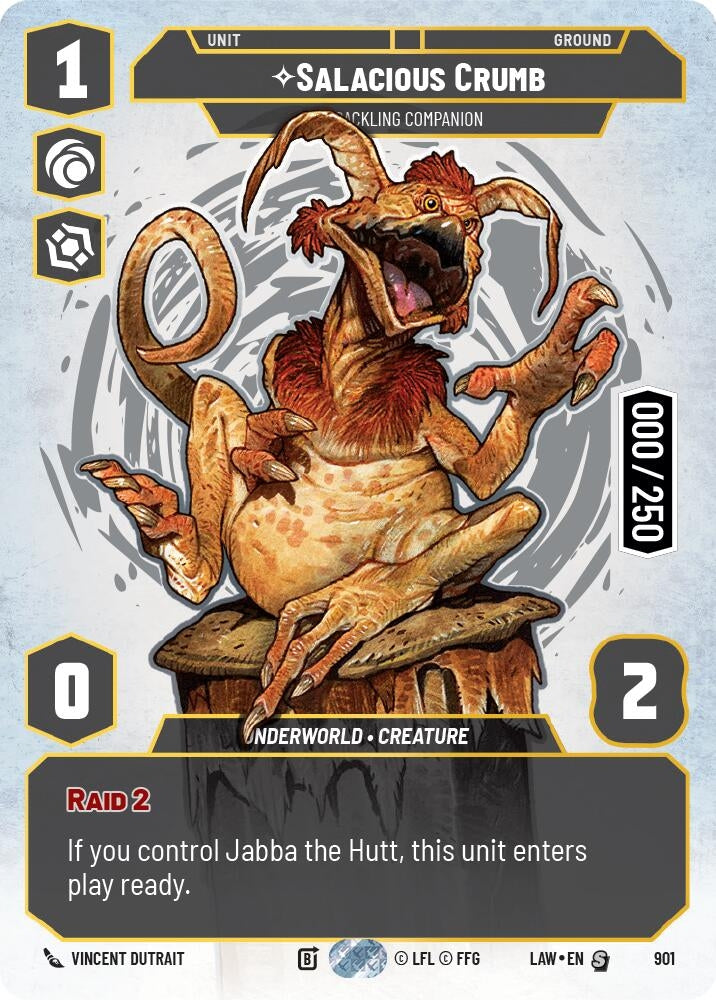 Image for Salacious Crumb - Cackling Companion (Serialized) (901) (LAW) - Star Wars: Unlimited