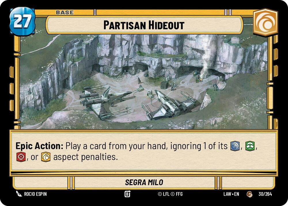 Image for Partisan Hideout // Credit (30 // T01) (LAW) - Star Wars: Unlimited