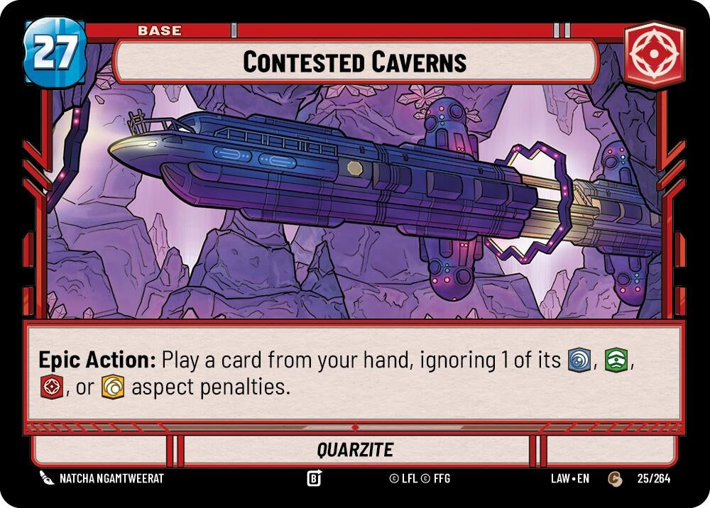 Image for Contested Caverns // Experience (25 // T02) (LAW) - Star Wars: Unlimited