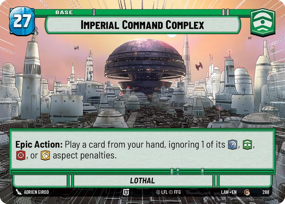 Image for Imperial Command Complex // Experience (Hyperspace) (288 // T05) (LAW) - Star Wars: Unlimited