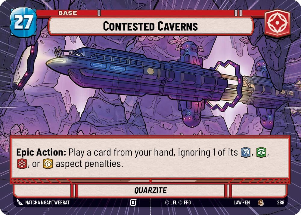 Image for Contested Caverns // Shield (Hyperspace) (289 // T06) (LAW) - Star Wars: Unlimited