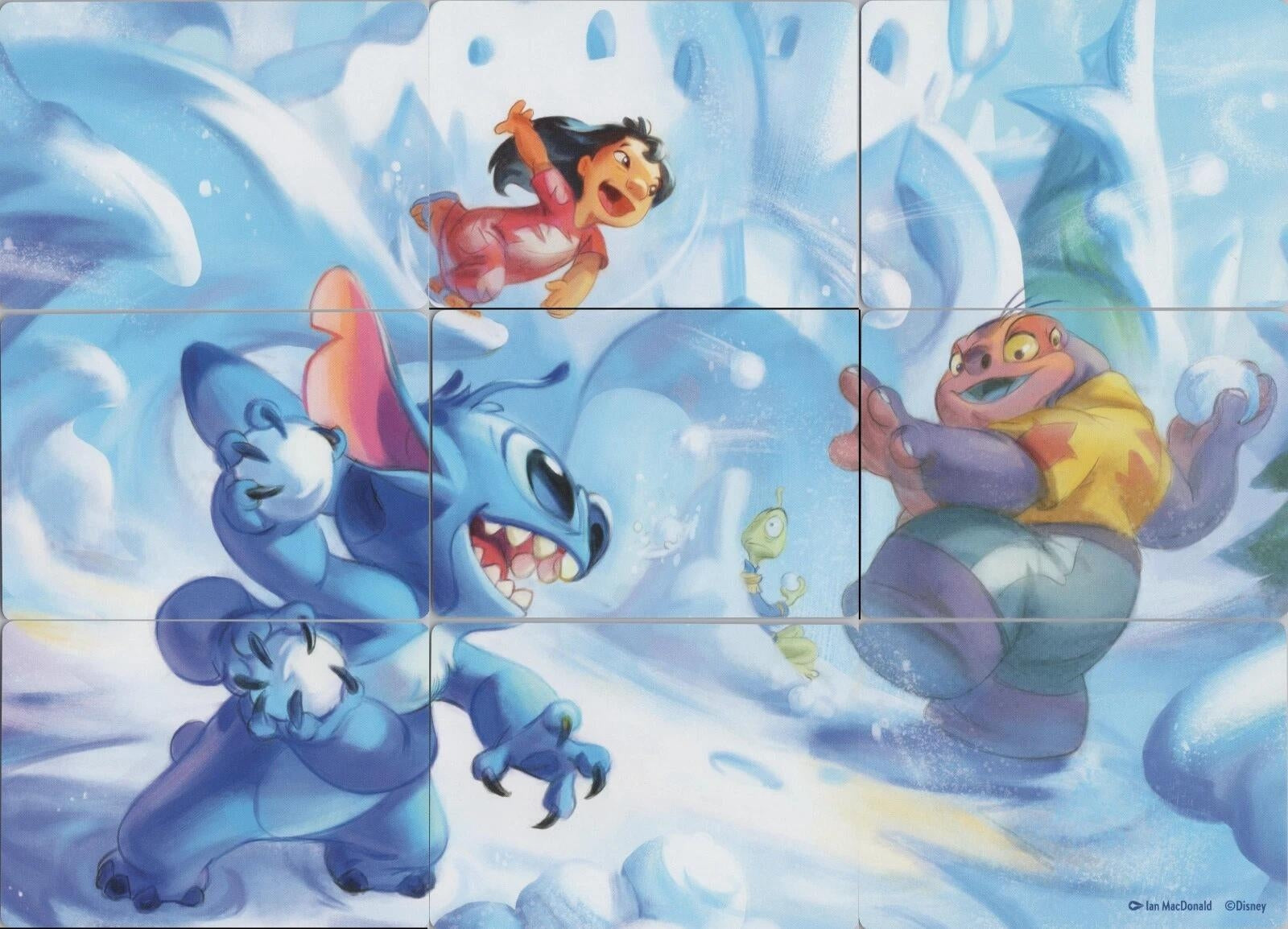 Image for Winterspell Snowball Fight Puzzle Insert (Set of 9) (11) - Disney Lorcana