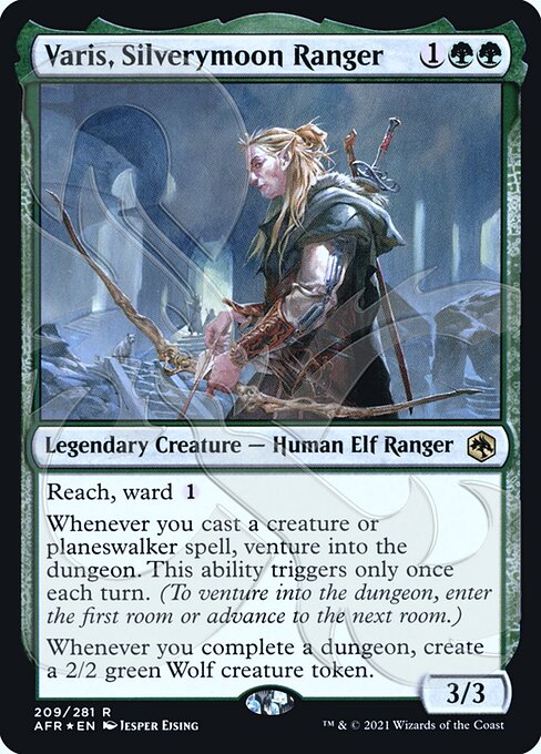 Varis, Silverymoon Ranger - Adventures in the Forgotten Realms Promos - 209a