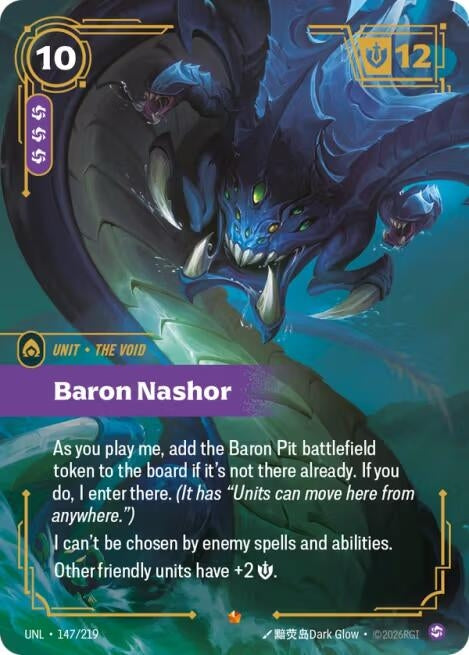 Image for Baron Nashor (147/219) (UNL) - Riftbound: League of Legends Trading Card Game