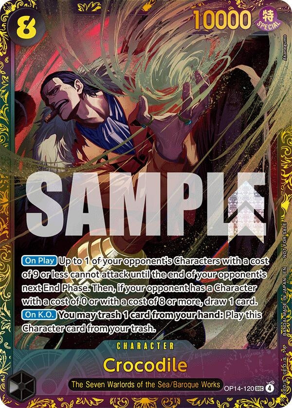 Image for Crocodile - OP14-120 (CS26-27 Regionals Season 1) (OP14-120) (OP-PR) - One Piece Card Game