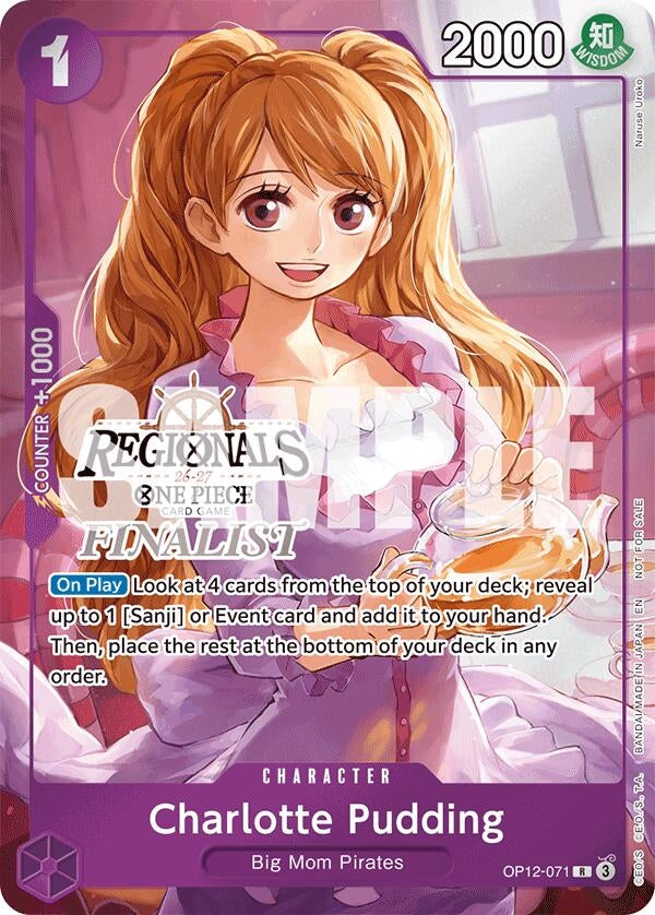Image for Charlotte Pudding (Regionals Finalist Card Set 26-27) (OP12-071) (OP-PR) - One Piece Card Game